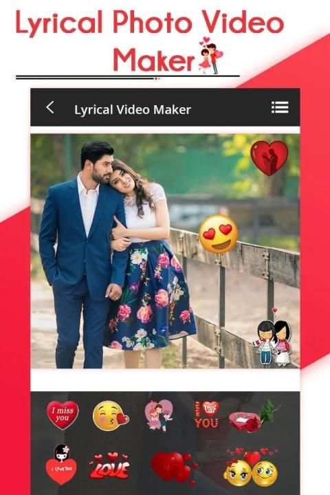 Lyrical Photo Video Movie Maker with Music स्क्रीनशॉट 3