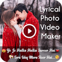Lyrical Photo Video Movie Maker with Music आइकन