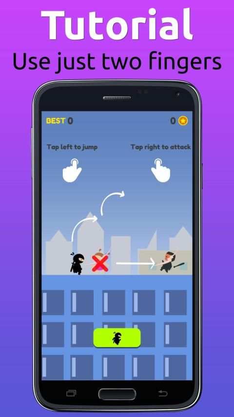 Run and hit ninja game one tap screenshot 7