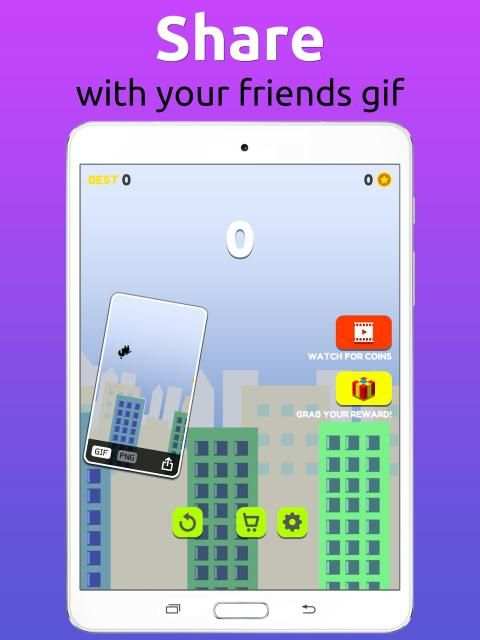Run and hit ninja game one tap screenshot 1