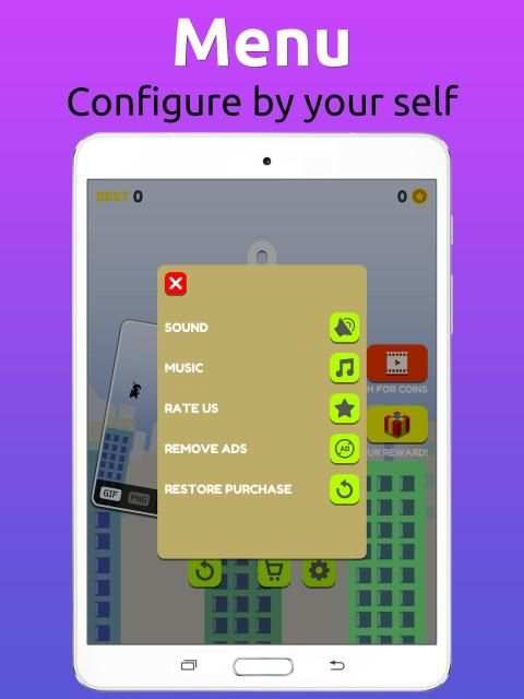 Run and hit ninja game one tap screenshot 2