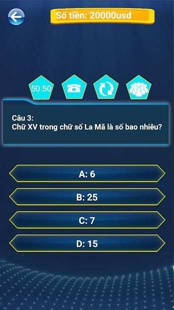 Ai là triệu phú - cau hoi trieu do 2 تصوير الشاشة