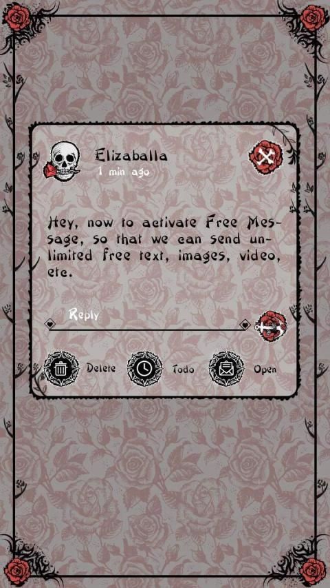 GO SMS PRO TATTOO THEME screenshot 2