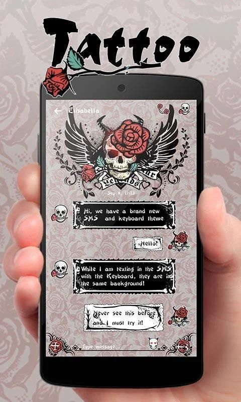 GO SMS PRO TATTOO THEME screenshot 5