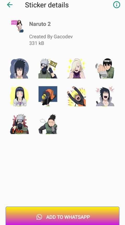 Sticker WA Narutu screenshot 7