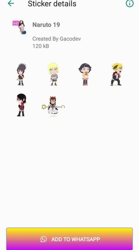 Sticker WA Narutu screenshot 3