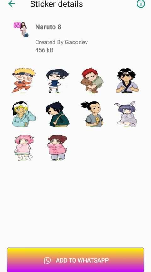 Sticker WA Narutu स्क्रीनशॉट 4