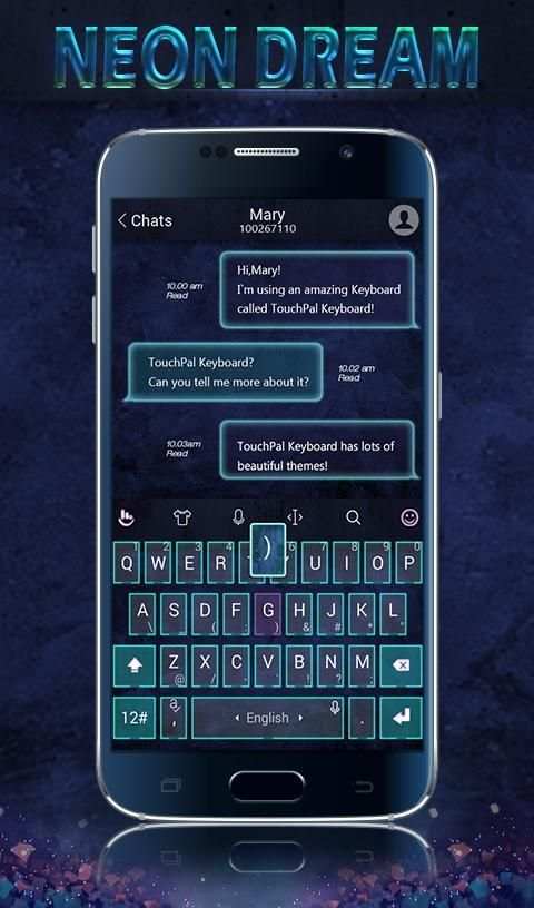 Neon Dream Keyboard Theme screenshot 4