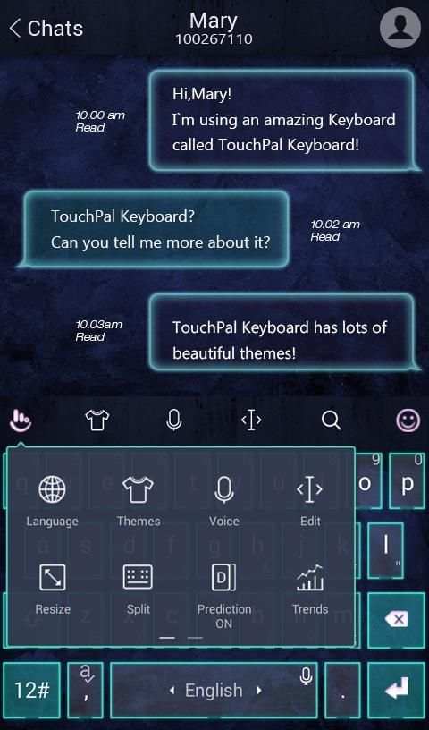 Neon Dream Keyboard Theme screenshot 2