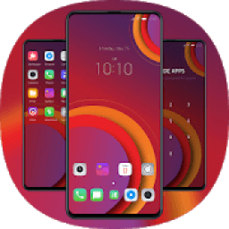 Abstract Classic jio phone 3 Red Circle theme icon