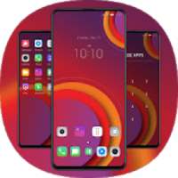 Abstract Classic jio phone 3 Red Circle theme