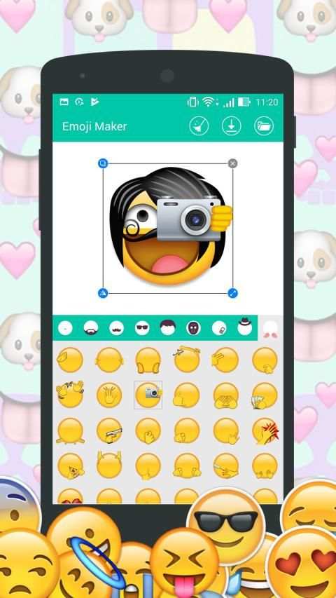 DIY Emoji Maker : Make emoji from your face screenshot 1