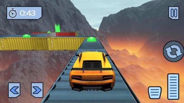 Impossible Stunt Car Tracks Mega Ramp Car Racing स्क्रीनशॉट 1