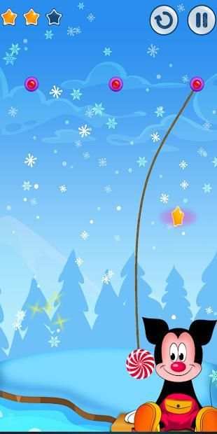 Mickey Cut Rope Candy screenshot 1