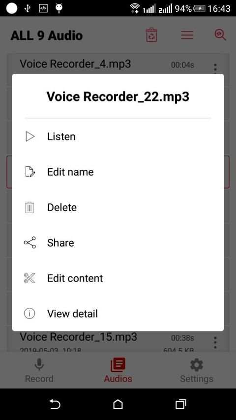 Voice Recorder & MP3 Recorder screenshot 4