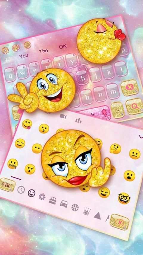 Pink Galaxy keyboard screenshot 2