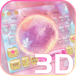 Pink Galaxy keyboard आइकन