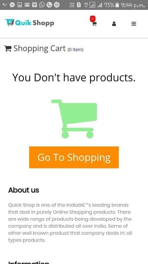 Quik Shopp Online Shopping & Store screenshot 1