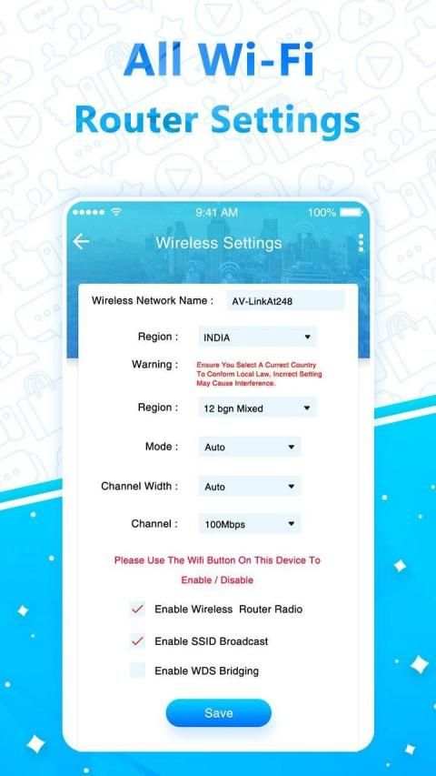 All WiFi Router Settings screenshot 1