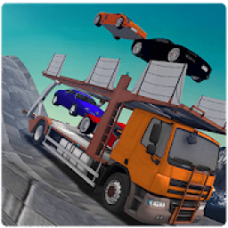 ikon mobil transporter pertandingan- mega lereng sopir