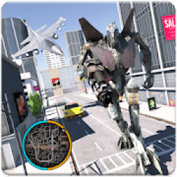 Grand F16 Aircraft Robot Transform War आइकन