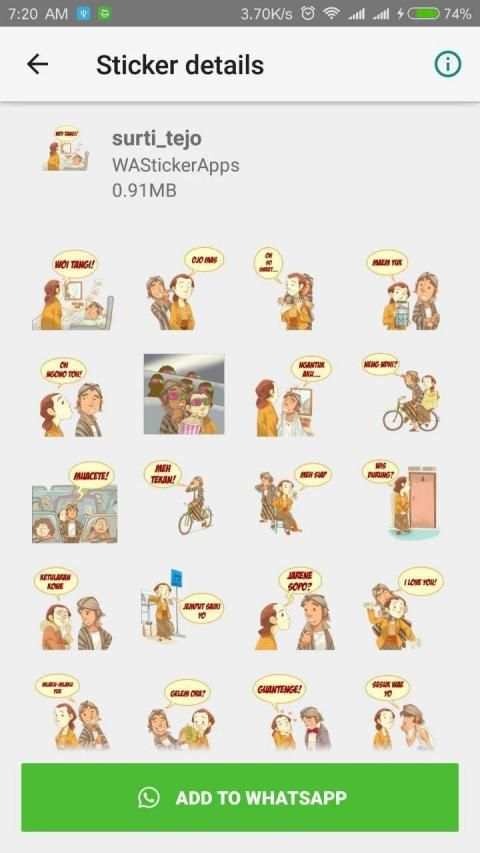 Jowo (Jawa) WAStickerApps - For Whatsapp screenshot 5