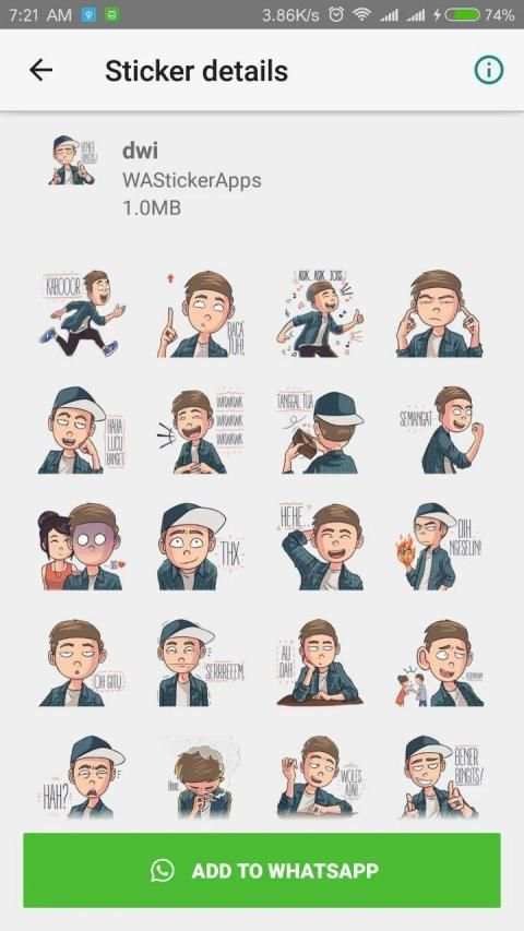Jowo (Jawa) WAStickerApps - For Whatsapp screenshot 4