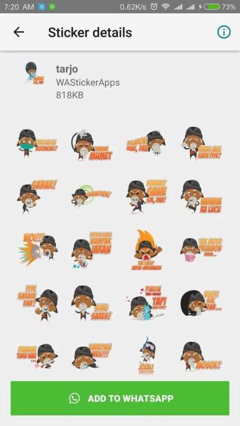 Jowo (Jawa) WAStickerApps - For Whatsapp screenshot 6