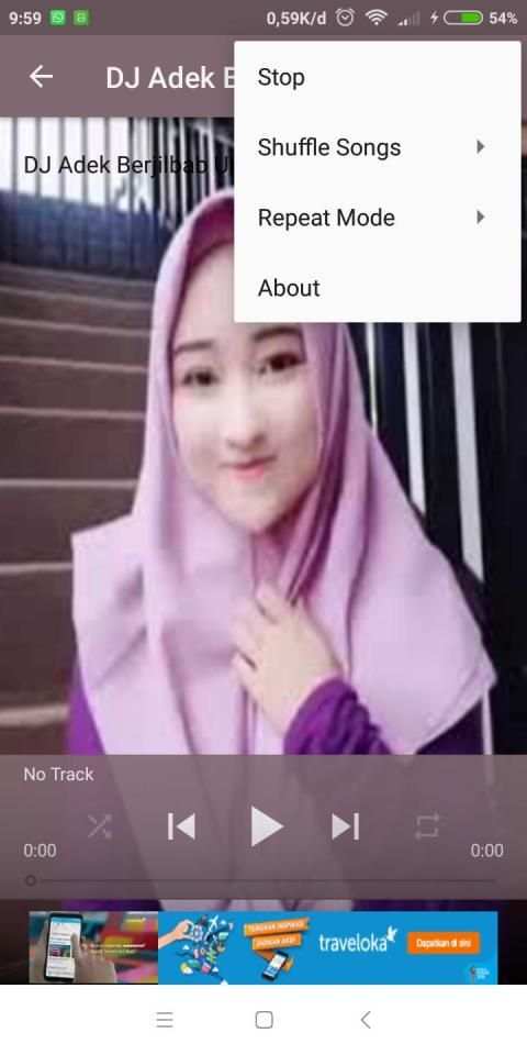 DJ Adek Berjilbab Ungu Terbaru 2019 स्क्रीनशॉट 1