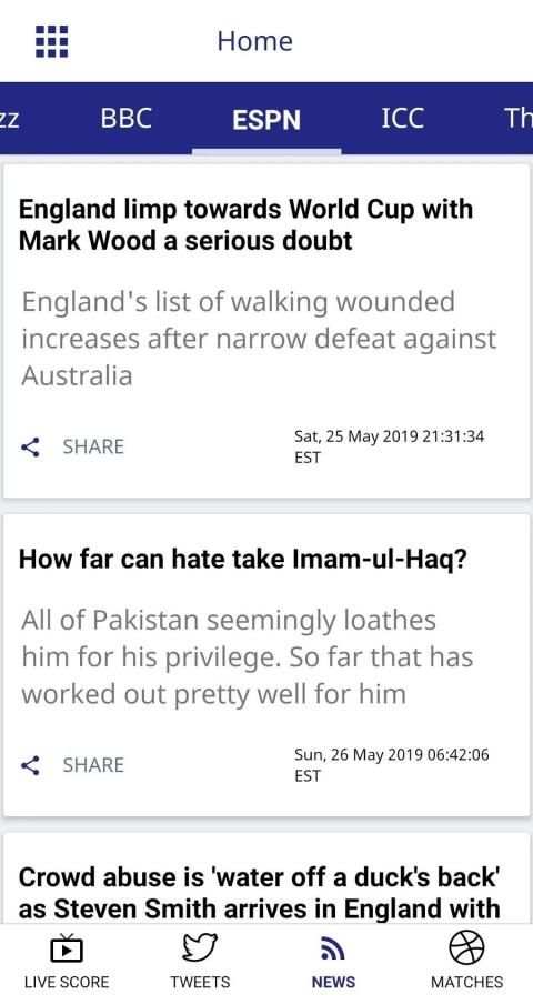 ICC Cricket CWC19 screenshot 2