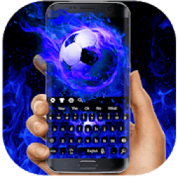 ikon Keyboard Bola Api Biru