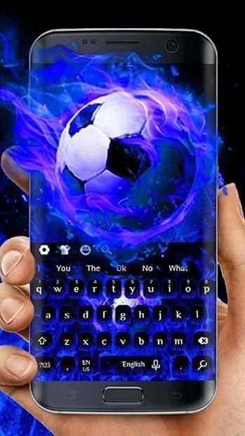 Keyboard Bola Api Biru screenshot 2