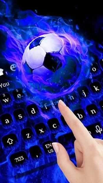Keyboard Bola Api Biru screenshot 1