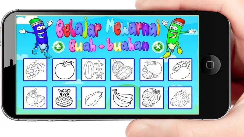 Download do aplicativo mewarnai buah Anak PAUD TK SD 2022 - Gr?tis 