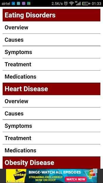 Chronic Disease And Treatment स्क्रीनशॉट 1