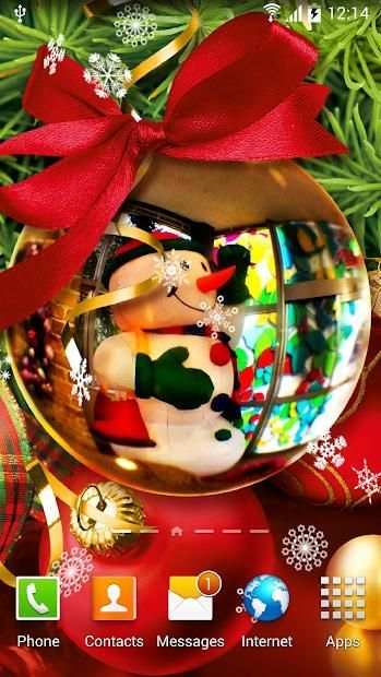 Snowman Live Wallpaper screenshot 1