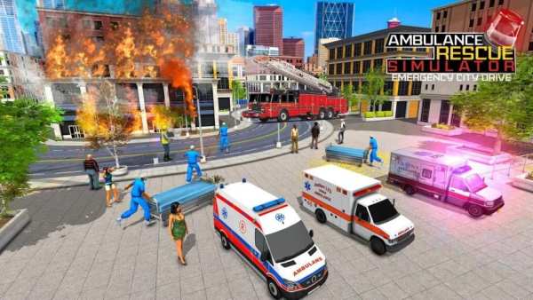 Emergency Rescue Ambulance Driving Simulator 2019 स्क्रीनशॉट 11
