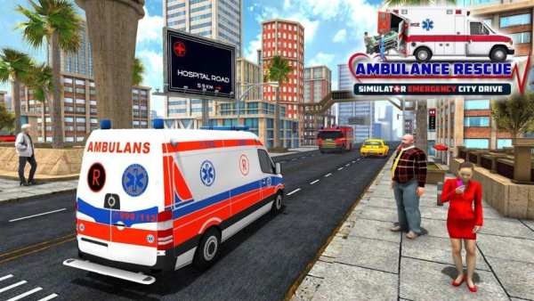 Emergency Rescue Ambulance Driving Simulator 2019 स्क्रीनशॉट 8