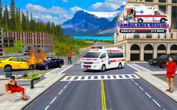 Emergency Rescue Ambulance Driving Simulator 2019 स्क्रीनशॉट 14