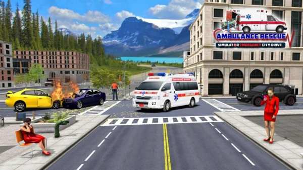Emergency Rescue Ambulance Driving Simulator 2019 स्क्रीनशॉट 2