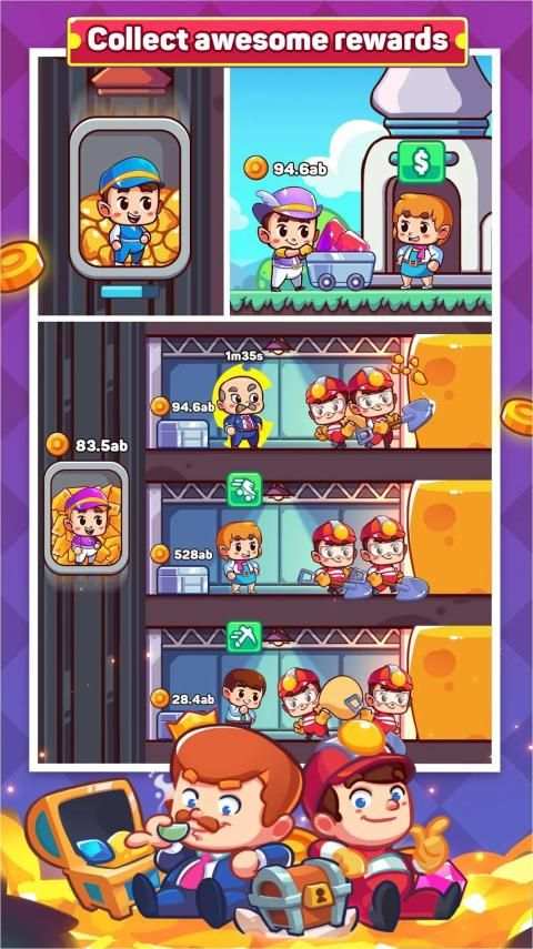 Idle Miner Simulator - Gold & Money Clicker screenshot 3