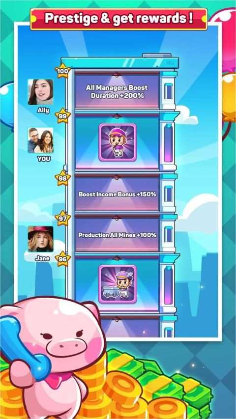 Idle Miner Simulator - Gold & Money Clicker screenshot 1