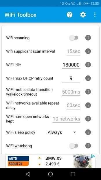 WiFi Toolbox screenshot 1