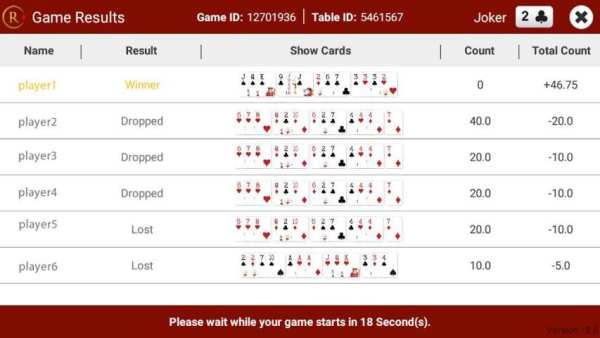 Rummy Central - Free Rummy Online screenshot 1