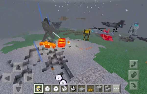 Mod adds transformers to MCPE screenshot 1