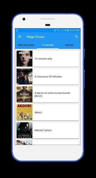 Mega Shows screenshot 1