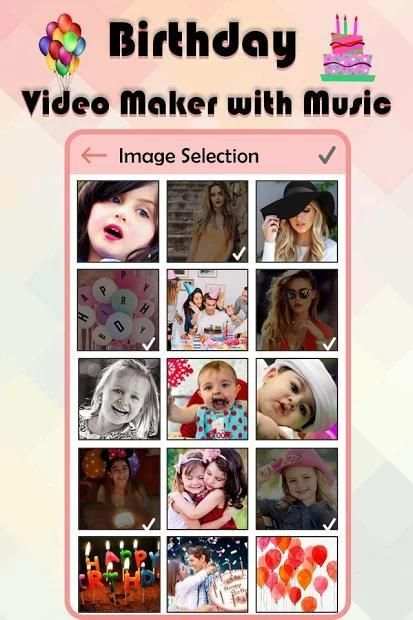 Birthday Video Maker with Music स्क्रीनशॉट 1