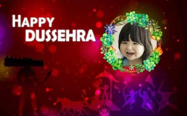 Happy Dussehra Photo Frame स्क्रीनशॉट 1