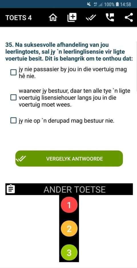 K53 Leerlinglisensie Toetse screenshot 1