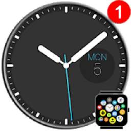 Free Minimalist Watch Face Theme for Bubble Clouds